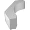 Ekena Millwork 5 1/2-in. W x 20-in. D x 32-in. H Legacy Architectural Grade PVC Knee Brace BRCP055X20X32LEC - alternate 3